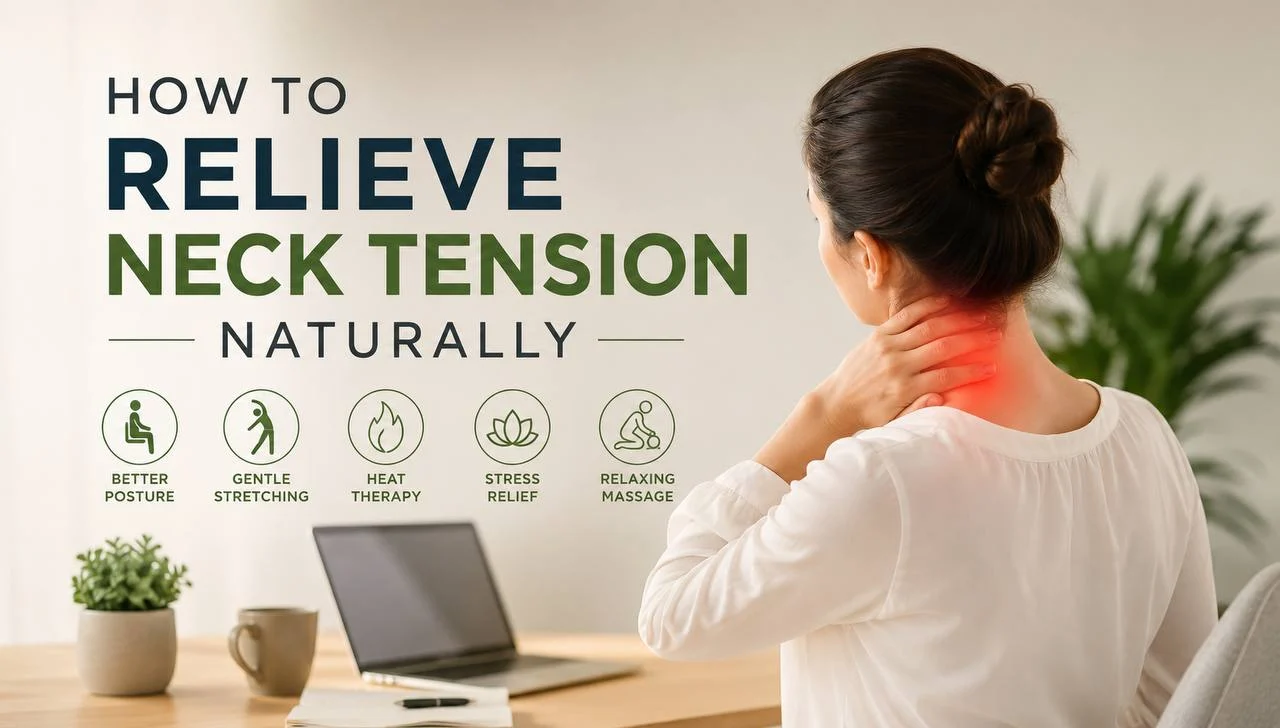 how to relieve neck tension naturally