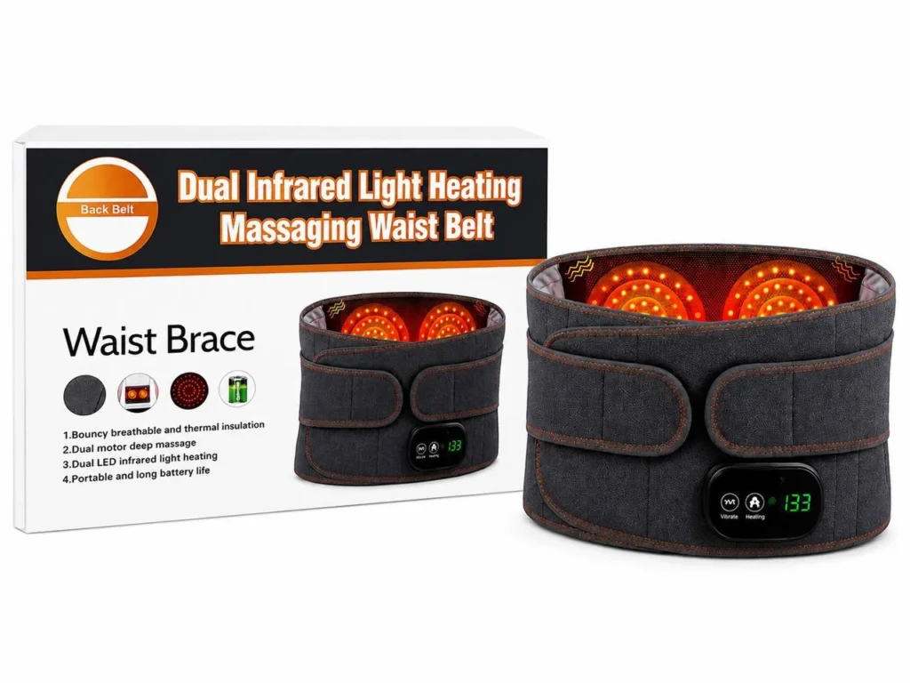 Infrared Heating Waist Belt Product Package and Features